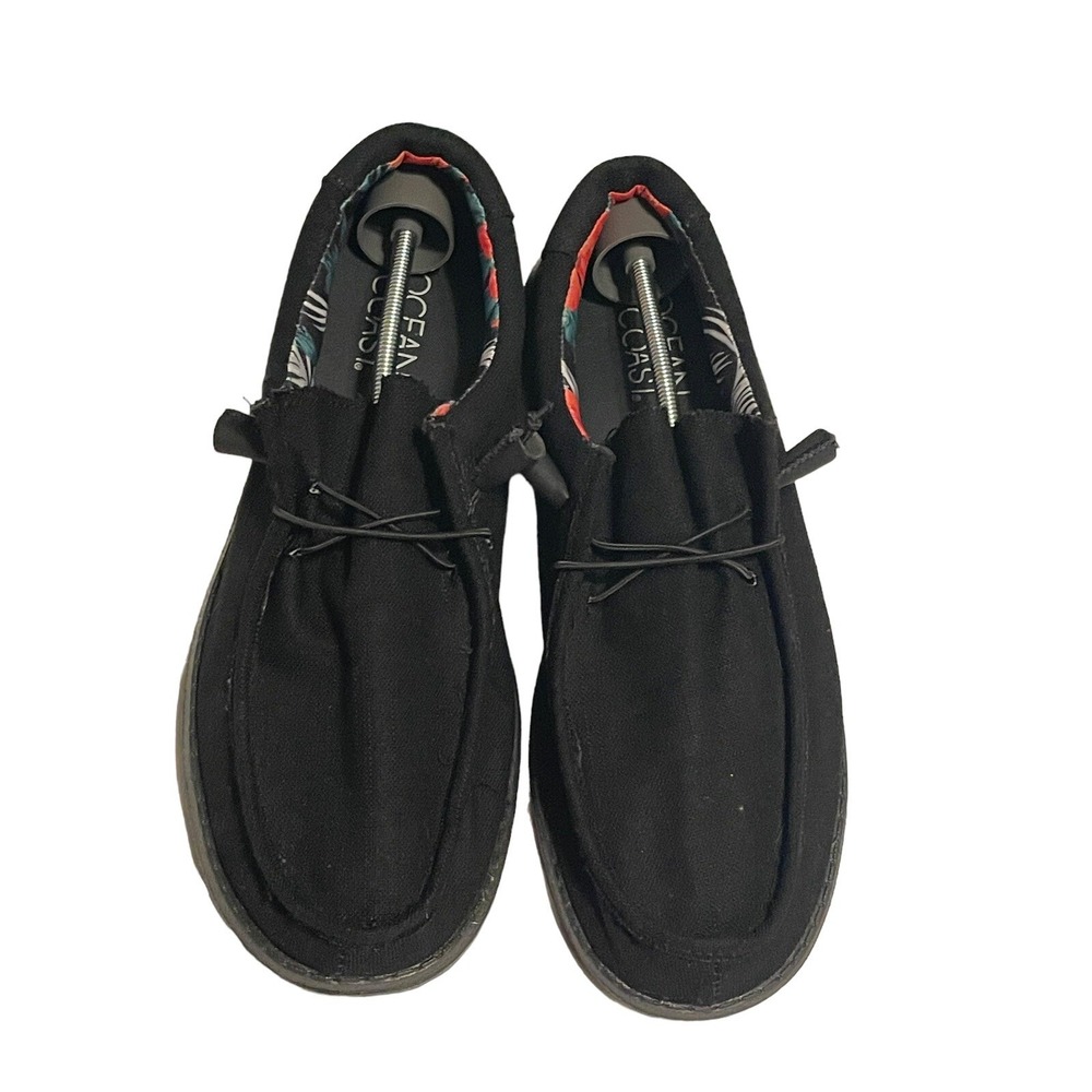 Ocean & Coast‎ Coasters Men's Size 10 Slip On Casual Shoes Black Fast Shipping